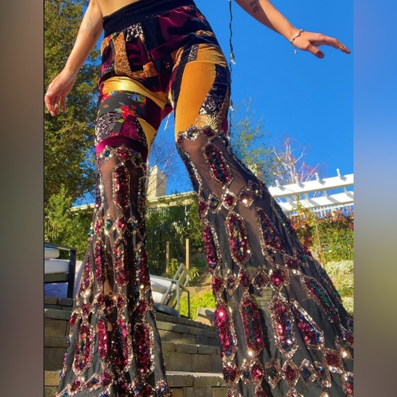 Disco Lemonade x Lux Muse Other - Lux Muse x Disco Lemonade Patchwork Lilith Bell Bottoms